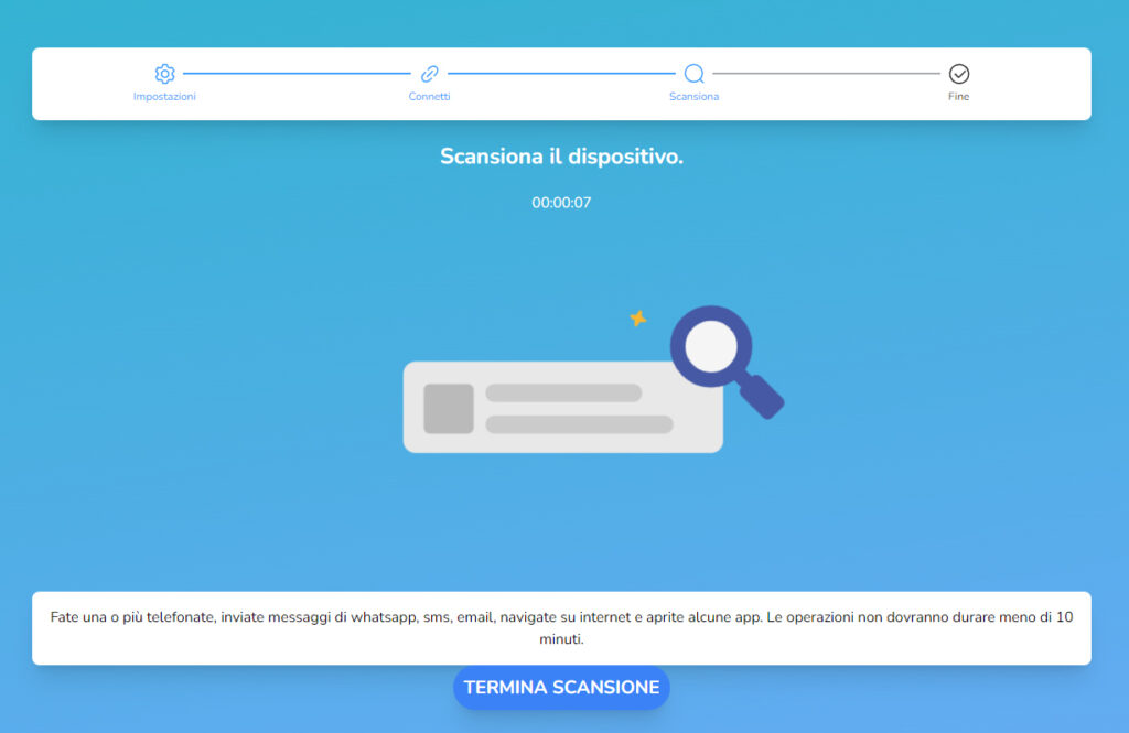 Scansione dispositivo