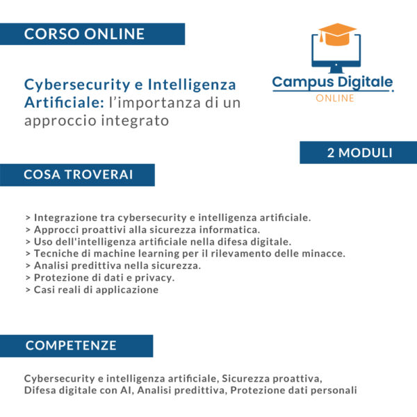 cybersecurity e AI: programma corso online