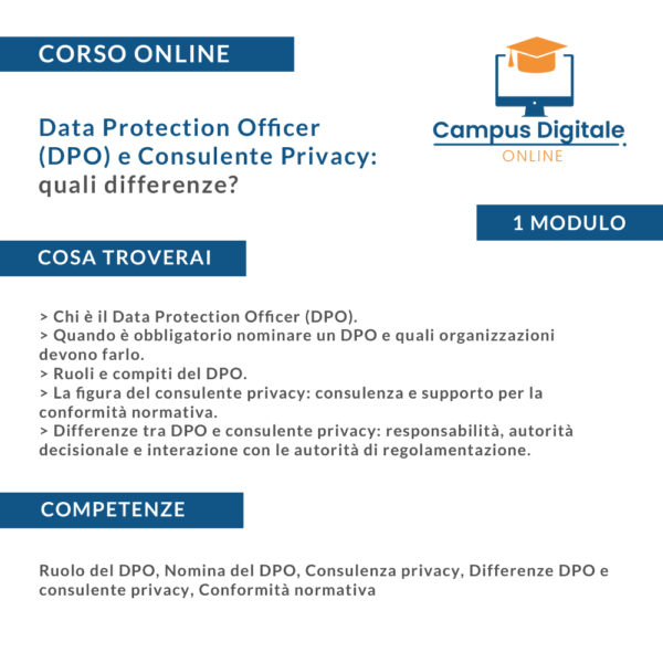 Data Protection Officer (DPO) e Consulente Privacy: quali differenze - programma