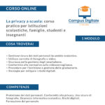 La privacy a scuola: corso pratico per istituzioni scolastiche, famiglie, studenti e insegnanti: programma