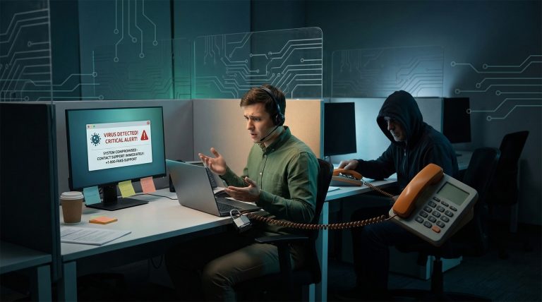Truffa del finto supporto tecnico: come riconoscerla e difenderti